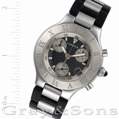 Cartier W10125U2 Chronoscaph 21 Quartz Male Stainless Steel