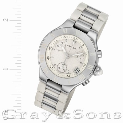 Cartier W10197U2 Chronoscaph 21 Quartz Female Stainless Steel