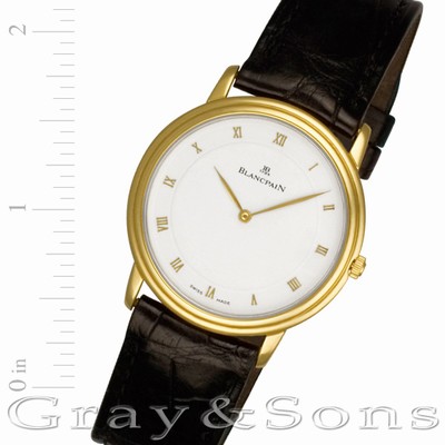 Blancpain 0021 Villeret Manual Male 18k yellow gold