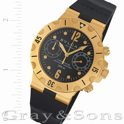 Bvlgari SC38G Scuba Automatic Male 18k yellow gold
