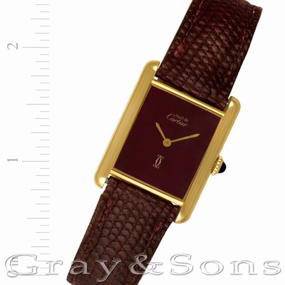 Cartier Cartier 1790 Tank Manual Male plaque