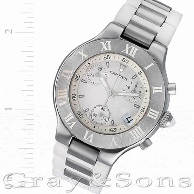 Cartier W10184U2 Chronoscaph 21 Quartz Male Stainless Steel