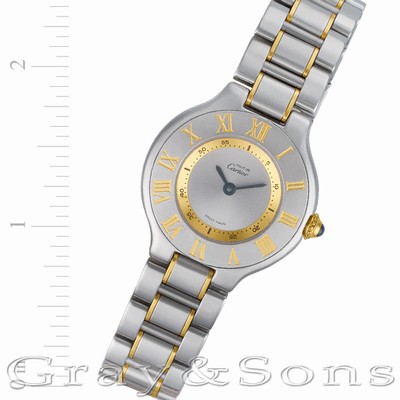 Cartier W10072R6 Must 21 Quartz Female 18k gold & Stainless Steel