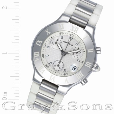Cartier W10184U2 Chronoscaph 21 Quartz Unisex Stainless Steel