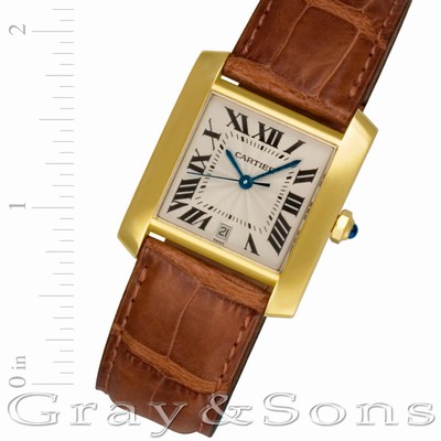 Cartier W5000156 Tank Francaise Automatic Male 18k yellow gold