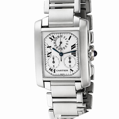 Cartier W51001Q3 Tank Francaise Quartz Male Stainless Steel
