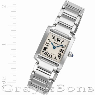 Cartier W51008Q3 Tank Francaise Quartz Female Stainless Steel