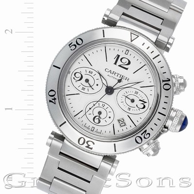 Cartier w31089m7 Pasha Seatimer Chrono Automatic Male Stainless Steel