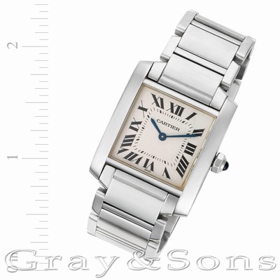 Cartier W51011Q3 Tank Francaise Quartz Unisex Stainless Steel