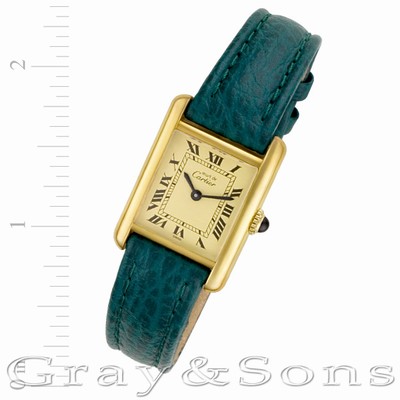 Cartier Cartier 1901 Tank Manual Female plaque
