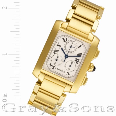 Cartier W50005R2 Tank Francaise Quartz Male 18k yellow gold