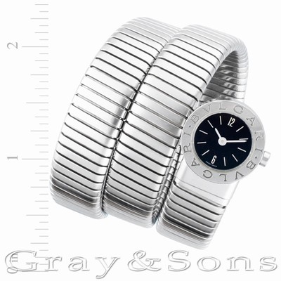 Bvlgari bb191ts Tubogas Quartz Female Stainless Steel