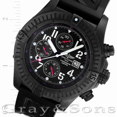 Breitling M1337010 Super Avenger Automatic Male Black PVD & Steel
