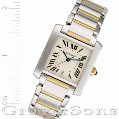 Cartier W51005Q4 Tank Francaise Automatic Male 18k gold & Stainless Steel