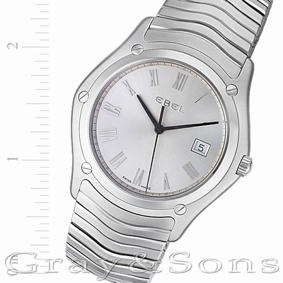 Ebel 9255f51 Classic Wave Quartz Male Stainless Steel