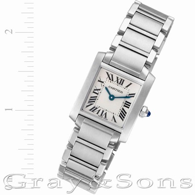 Cartier W51008Q3 Tank Francaise Quartz Female Stainless Steel