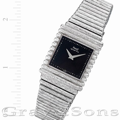 Piaget 71310 Emperador Quartz Male 18k White Gold