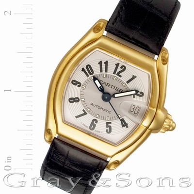 Cartier W62005V2 Roadster Automatic Male 18k yellow gold