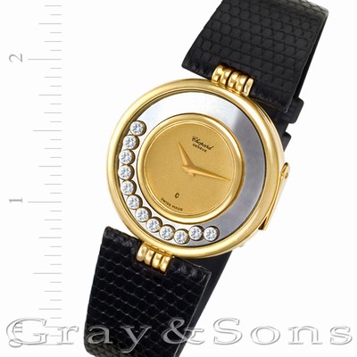 Chopard 1100 Happy Diamond Quartz Unisex 18k yellow gold