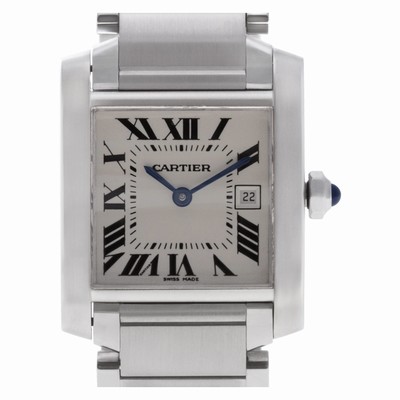 Cartier W51011Q3 Tank Francaise Quartz Unisex Stainless Steel