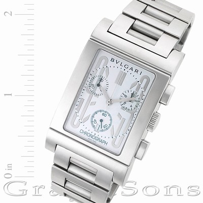 Bvlgari RTC 49 S Rettangolo Quartz Male Stainless Steel