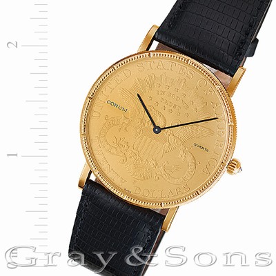 Corum Corum 2934 $20 Coin Quartz Male Gold