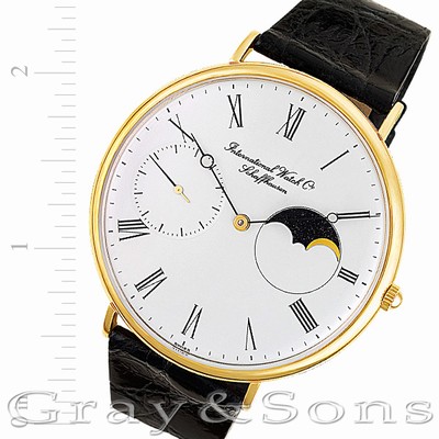 IWC IWC 3605 Moon Phase Manual Male 18k yellow gold