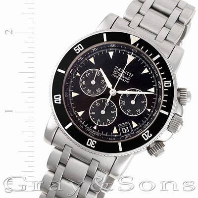 Zenith 02 0471 400 El Primero Automatic Male Stainless Steel