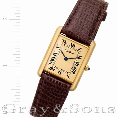 Cartier 88826 Tank Quartz Male Vermeil