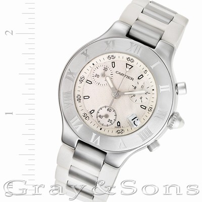Cartier w10184U2 Chronoscaph 21 Quartz Male Stainless Steel