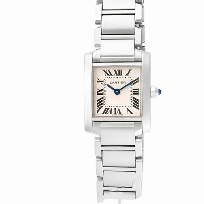 Cartier W51008Q3 Tank Francaise Quartz Female Stainless Steel