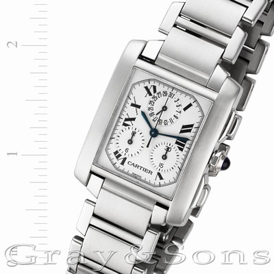 Cartier W51011Q3 Tank Francaise Quartz Male Stainless Steel