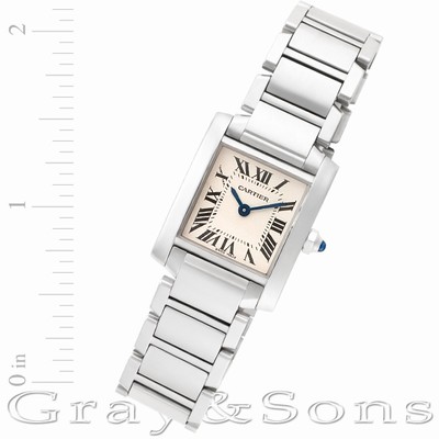 Cartier W51008Q3 Tank Francaise Quartz Female Stainless Steel
