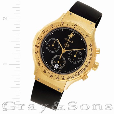 Hublot 1621.3 M D M Quartz Male 18k yellow gold