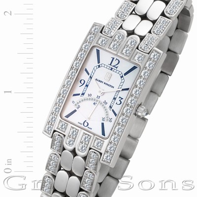 Harry Winston 310uqsrw-008262 AVENUE Quartz Male 18k White Gold