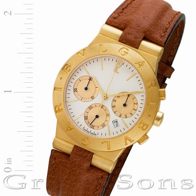 Bvlgari ch 35 g Chronograph Quartz Male 18k yellow gold