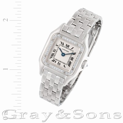 Cartier WF3091F3 Panthere Quartz Female 18k White Gold