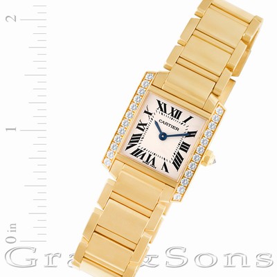 Cartier 2385 Tank Francaise Quartz Female 18k yellow gold