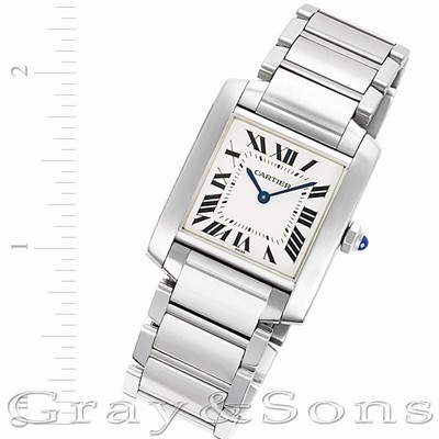 Cartier W51011Q3 Tank Francaise Quartz Unisex Stainless Steel