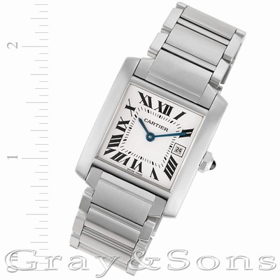 Cartier W51011Q3 Tank Francaise Quartz Unisex Stainless Steel