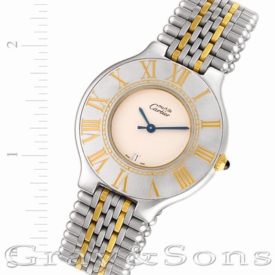 Cartier 126000p 21 Quartz Male Stainless Steel