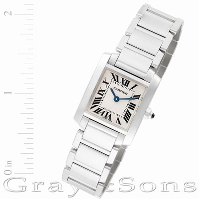 Cartier w5001253 Tank Francaise Quartz Female 18k White Gold