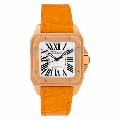 Cartier W20108Y1 Santos 100 Automatic Unisex 18k yellow gold