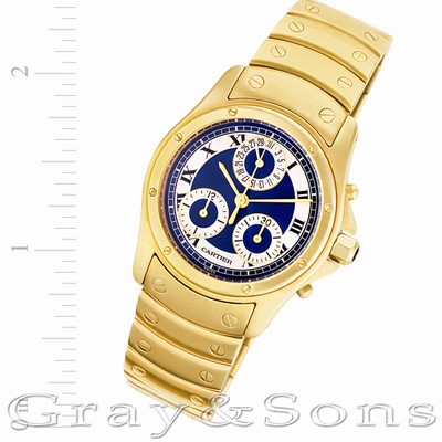 Cartier 1500 0 Santos Quartz Male 18k yellow gold