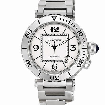 Cartier w31080m7 Pasha Seatimer Automatic Male Stainless Steel
