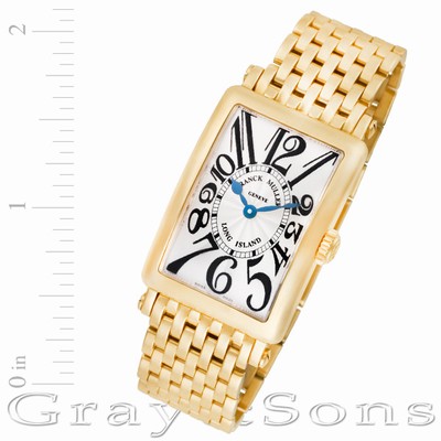 Franck Muller 902qz Long Island Quartz Female 18k yellow gold