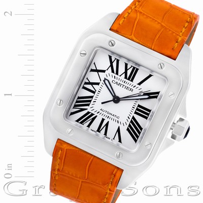 Cartier W20073X8 Santos 100 Automatic Unisex Stainless Steel
