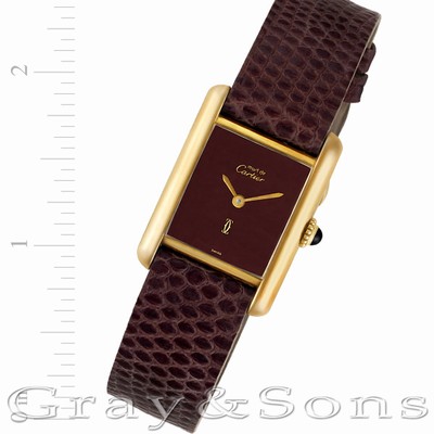 Cartier Cartier 1374 Tank Manual Female plaque