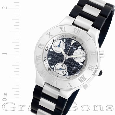 Cartier w10184U2 Chronoscaph 21 Quartz Male Stainless Steel