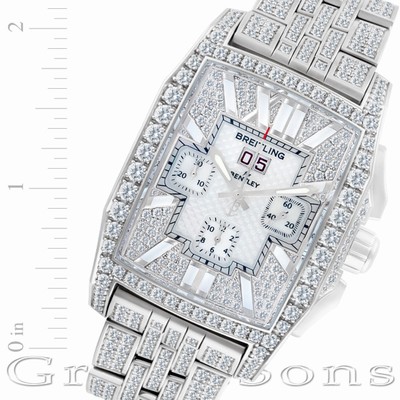 Breitling j44365 Flying B Automatic Male 18k White Gold